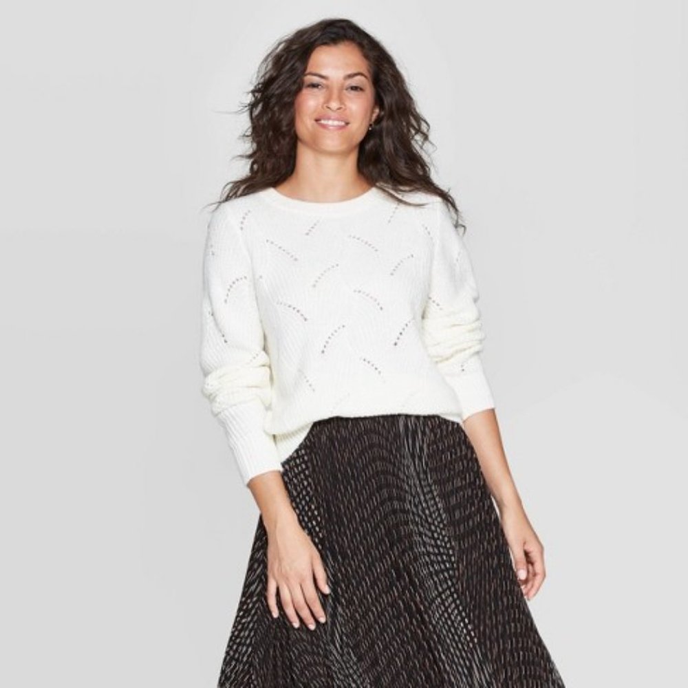 Long Sleeve Crewneck Pullover Sweater - A New Day